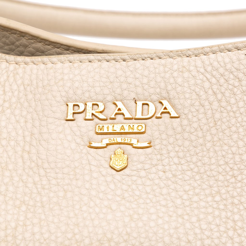Prada Vitello Daino Side Pocket Convertible Tote - Detail 2