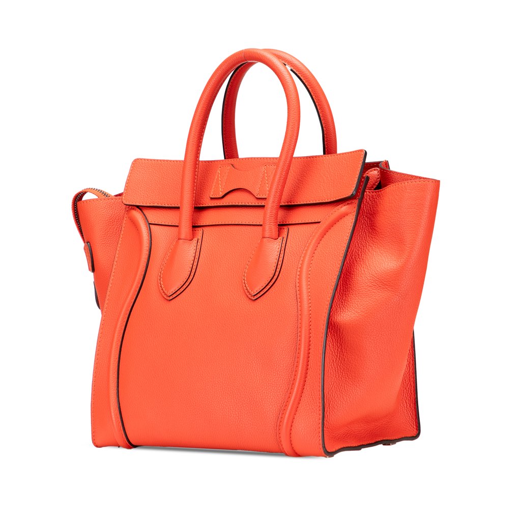 Celine Mini Leather Luggage Tote - 2