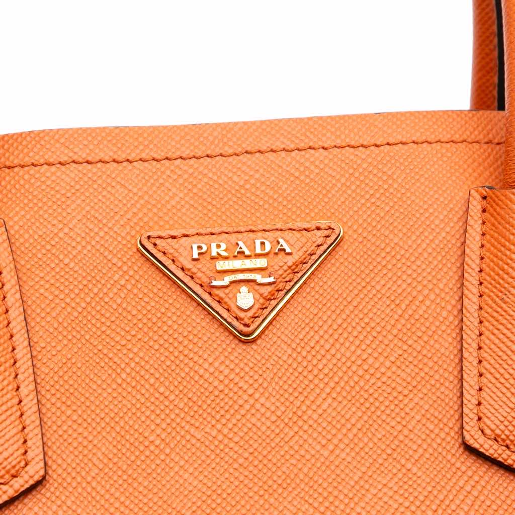 Prada Medium Saffiano Cuir Double Satchel - Detail 1