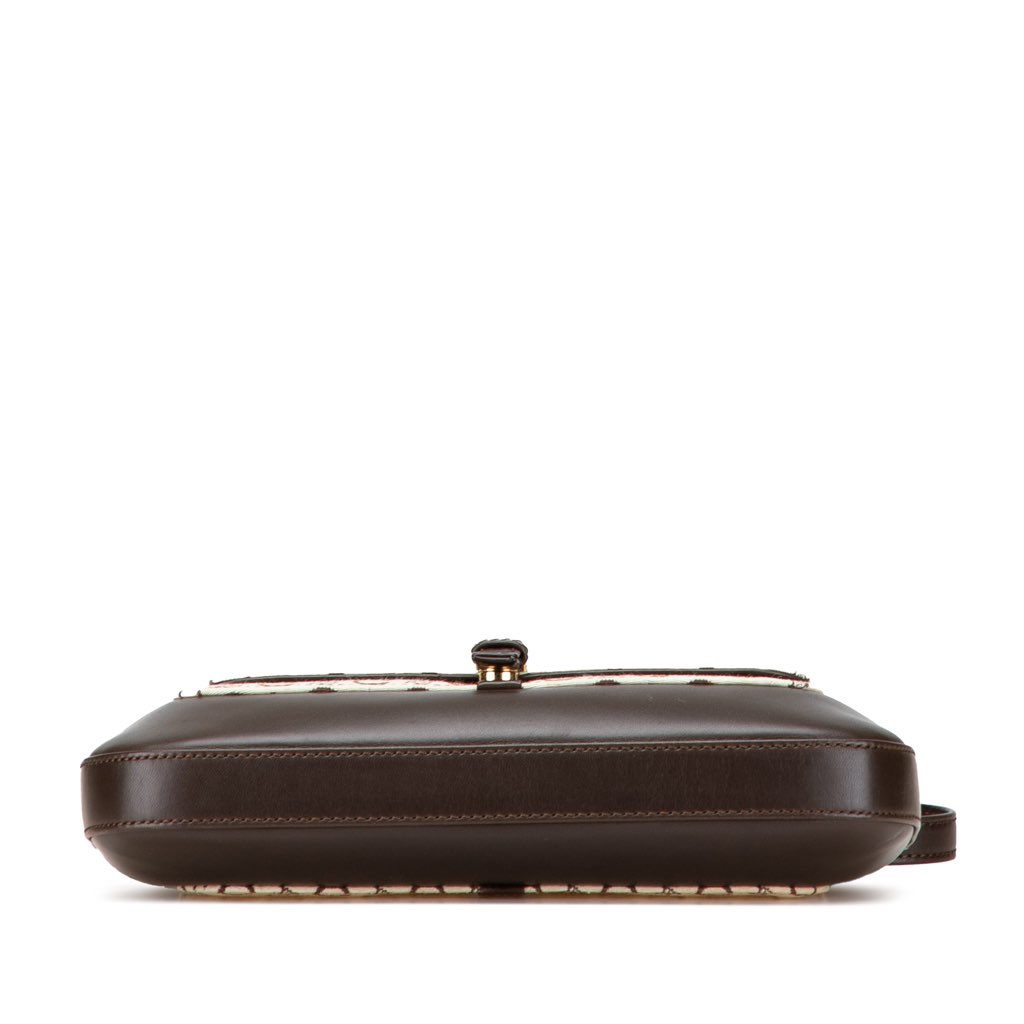 Celine C Macadam Canvas and Leather Shoulder Bag - 3