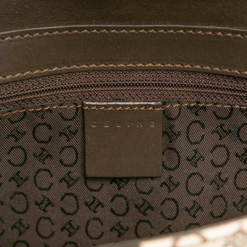 Celine C Macadam Canvas and Leather Shoulder Bag - 5