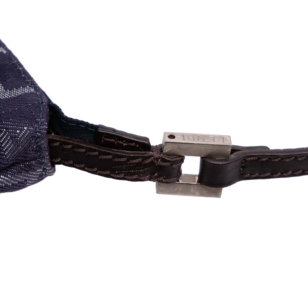 Fendi Zucchino Denim Crossbody - Image 12