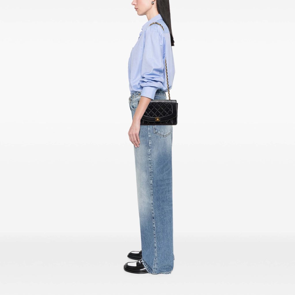 Chanel Medium Lambskin Diana Flap - Image 11