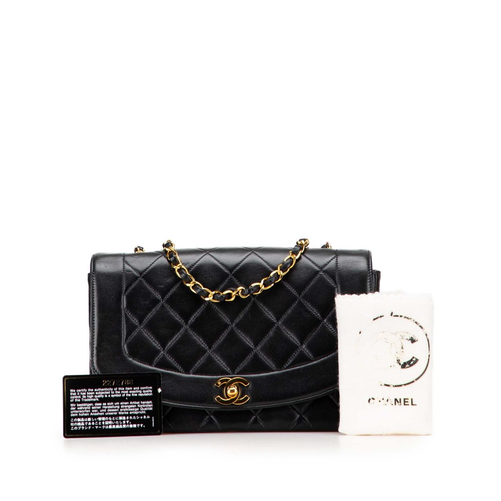 Chanel Medium Lambskin Diana Flap - Image 12