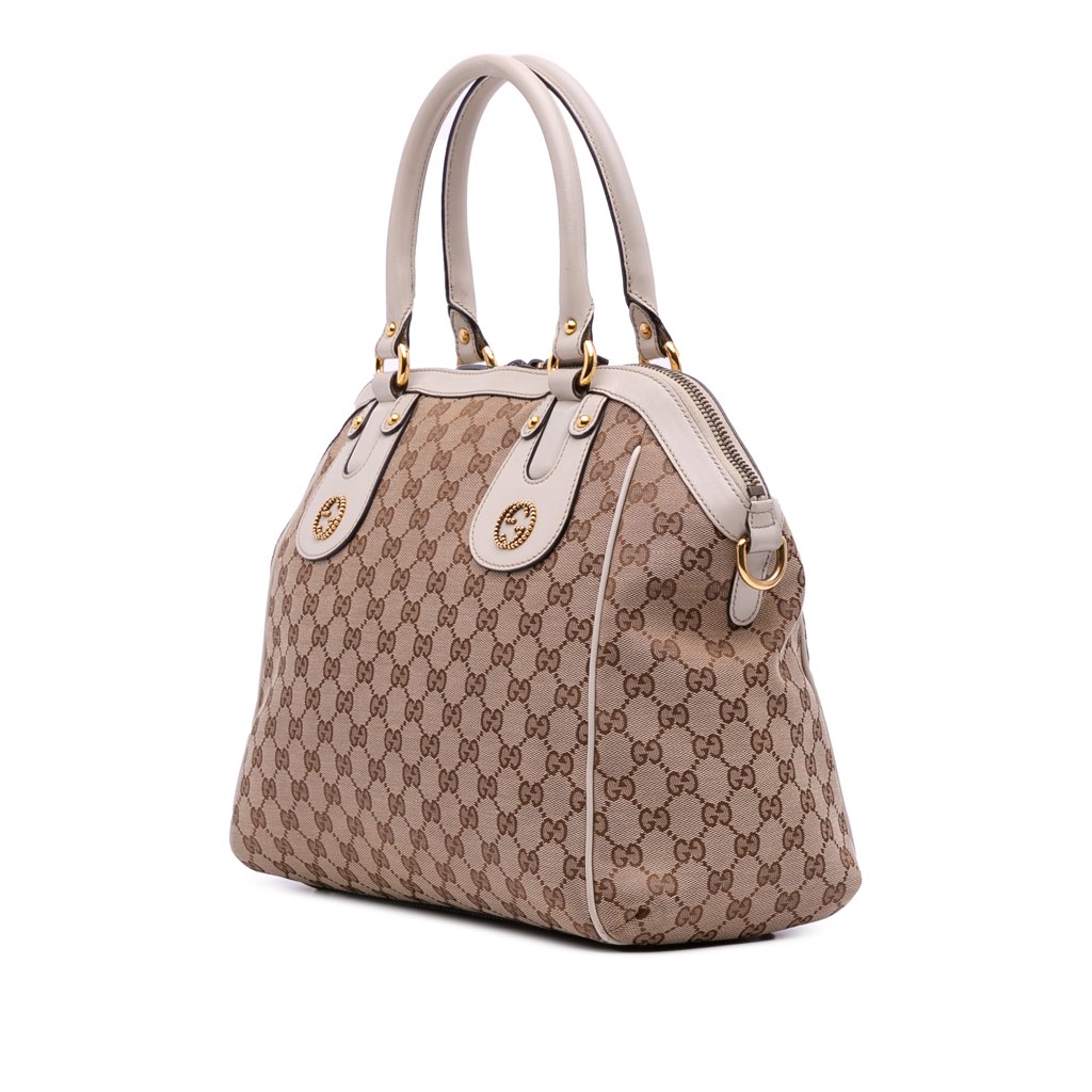 Gucci GG Canvas Scarlett Satchel - 2