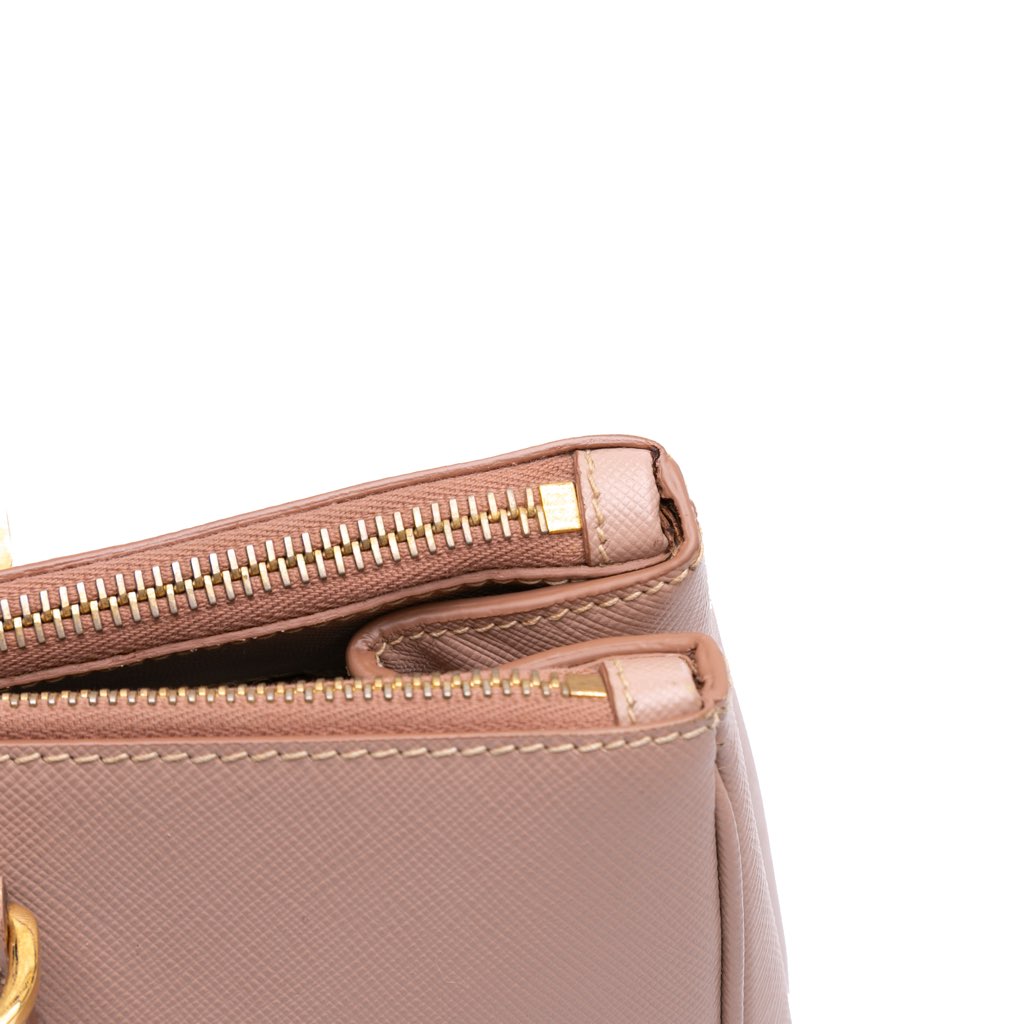 Prada Saffiano Lux Galleria Double Zip Front Pocket Satchel - Image 10