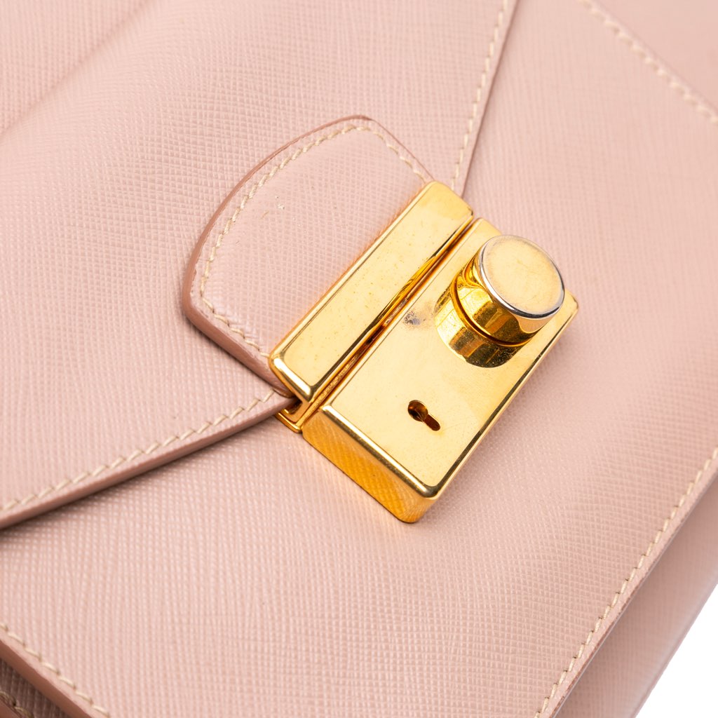 Prada Saffiano Lux Galleria Double Zip Front Pocket Satchel - Image 11