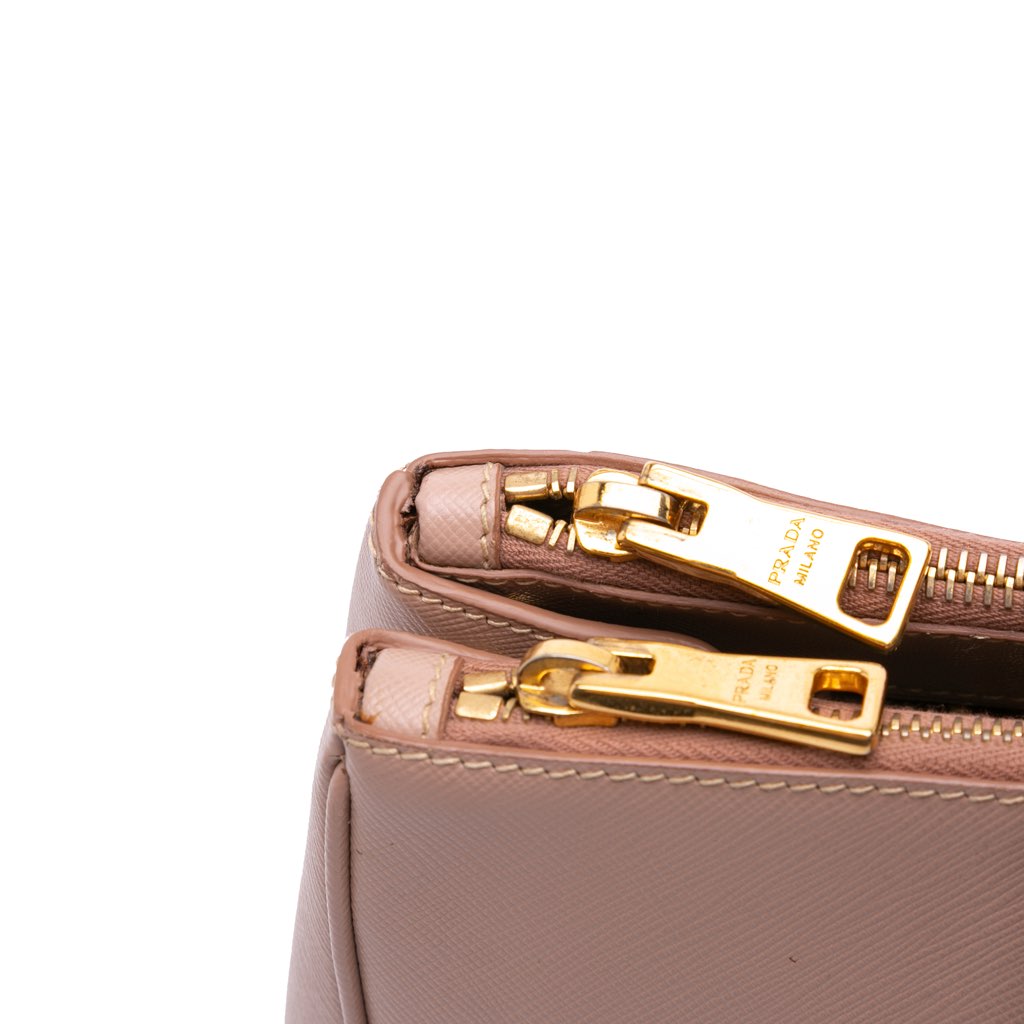 Prada Saffiano Lux Galleria Double Zip Front Pocket Satchel - Image 12