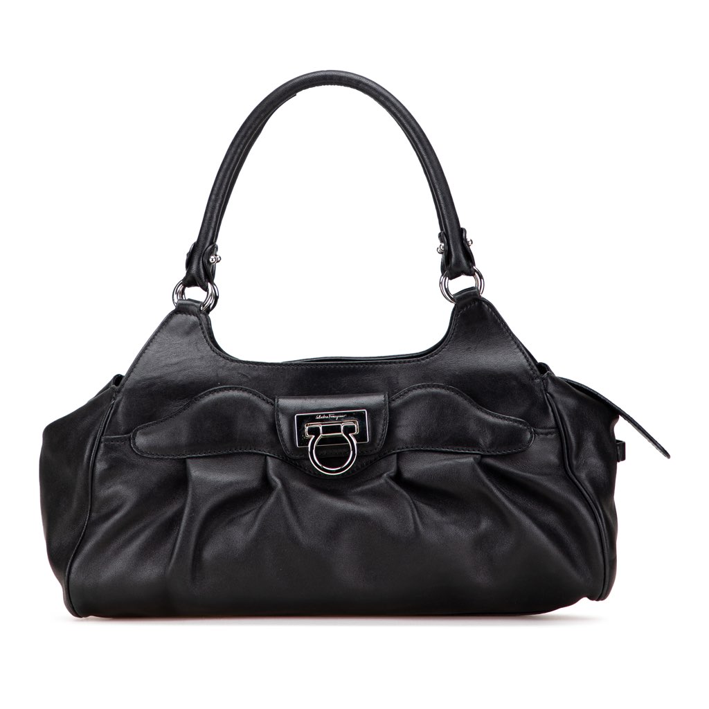 Salvatore Ferragamo Leather Gancini Shoulder Bag
