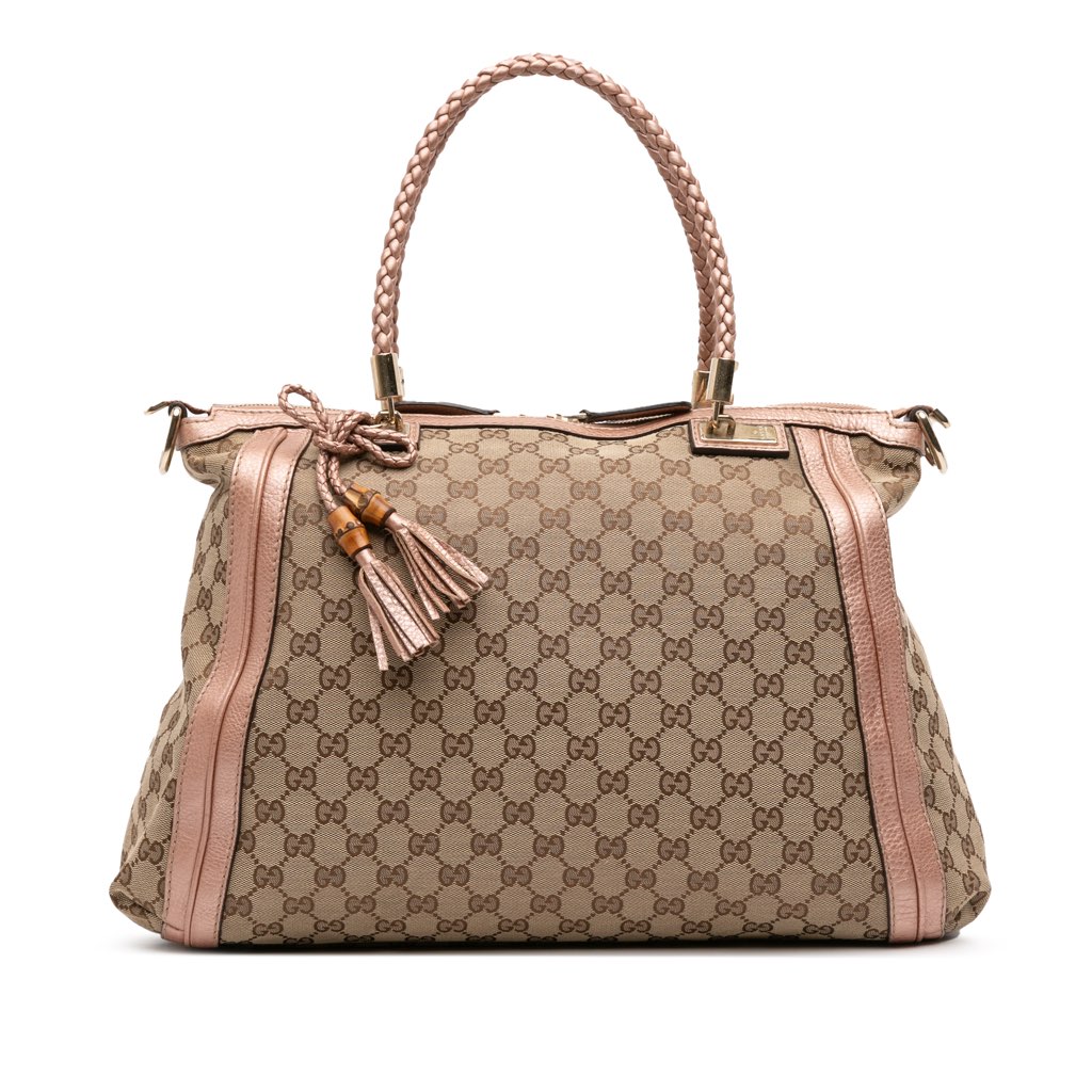 Gucci Large GG Canvas Bella Satchel