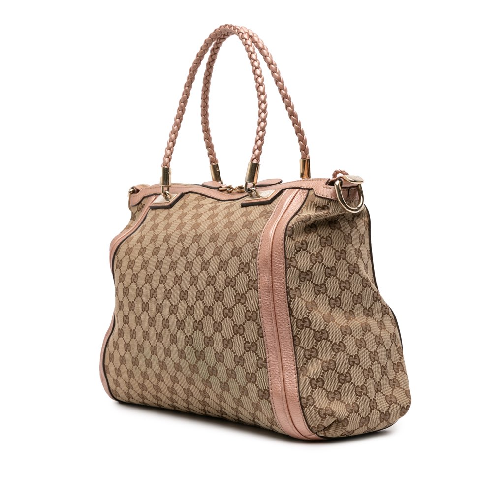 Gucci Large GG Canvas Bella Satchel - 2