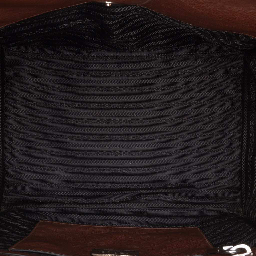 Prada Glace Calf Twin Pocket Satchel - 4