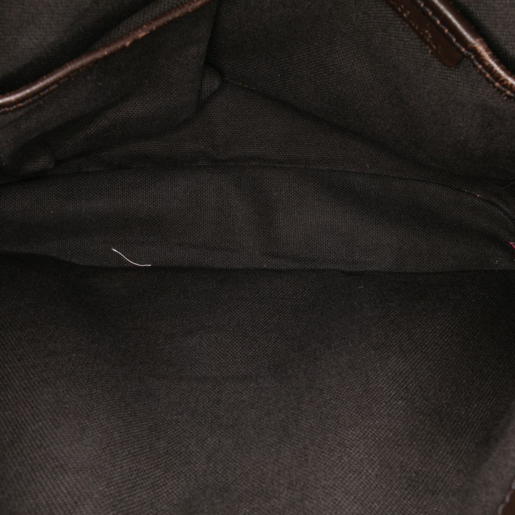 Burberry Haymarket Check Coated Canvas Satchel - 5