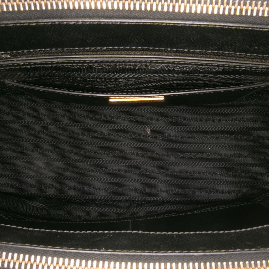 Prada Medium Saffiano Lux Galleria Double Zip Satchel - 4