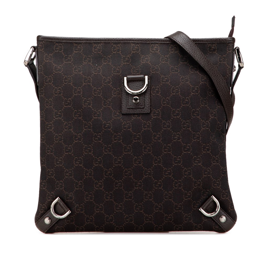 Gucci GG Denim Abbey D Ring Crossbody
