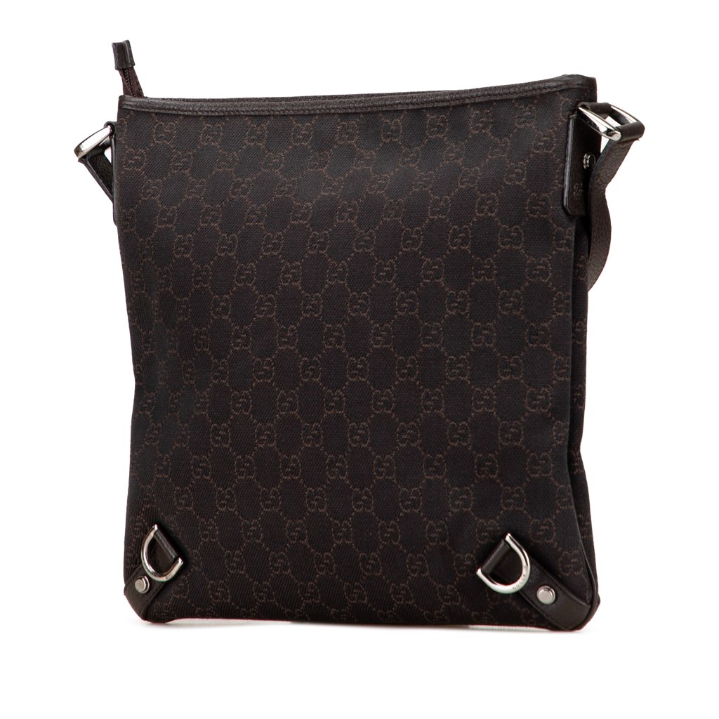 Gucci GG Denim Abbey D Ring Crossbody - Back view