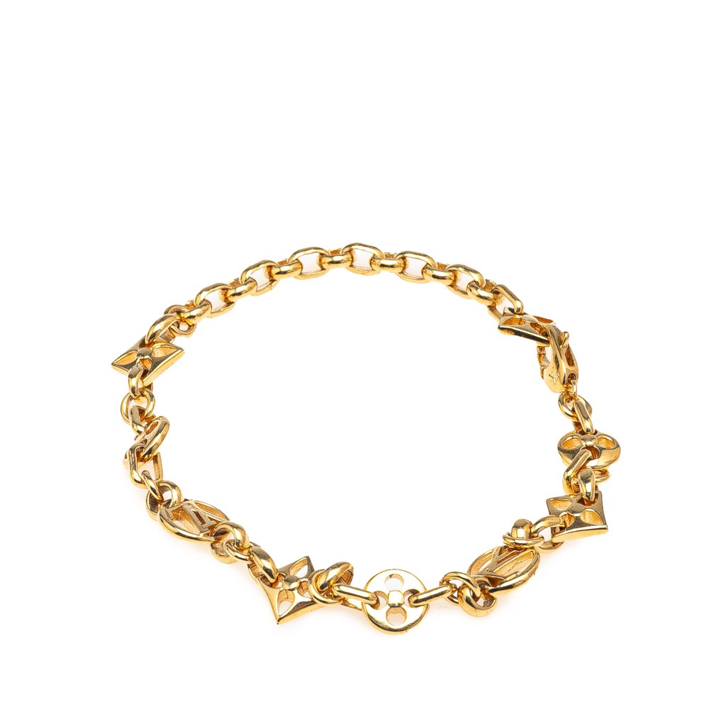 Louis Vuitton Gold Plated Monogram Crazy In Lock Bracelet - 2