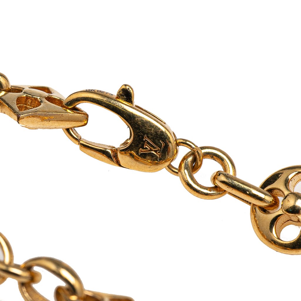 Louis Vuitton Gold Plated Monogram Crazy In Lock Bracelet - 5