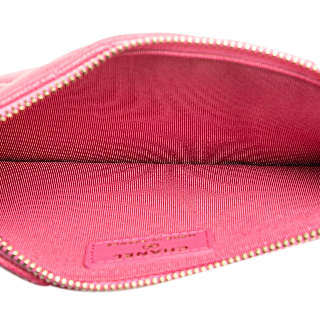 Chanel CC Quilted Caviar Flat Phone Case Wallet Pouch - 4