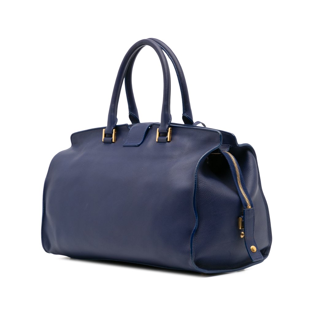 Saint Laurent Medium Leather Classic Y Cabas Satchel - 2