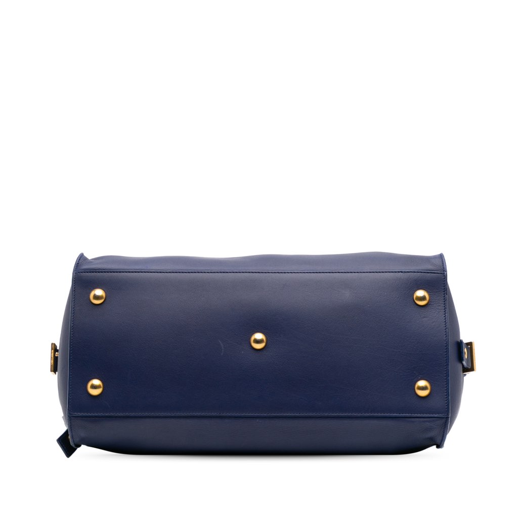 Saint Laurent Medium Leather Classic Y Cabas Satchel - 3