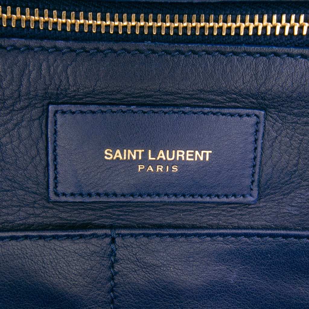 Saint Laurent Medium Leather Classic Y Cabas Satchel - 5