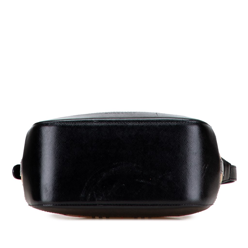 Burberry Haymarket Check Canvas Shoulder Bag - Image 6