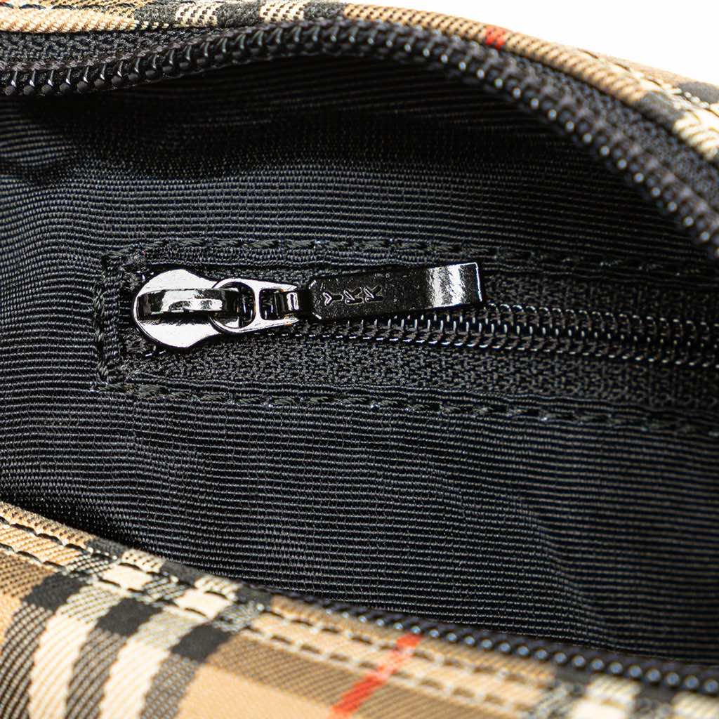 Burberry Haymarket Check Canvas Shoulder Bag - Side view