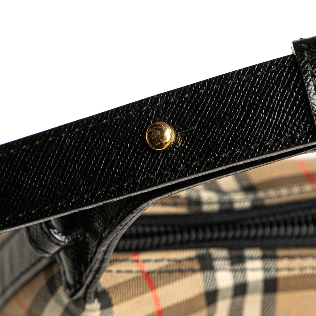 Burberry Haymarket Check Canvas Shoulder Bag - Detail 2