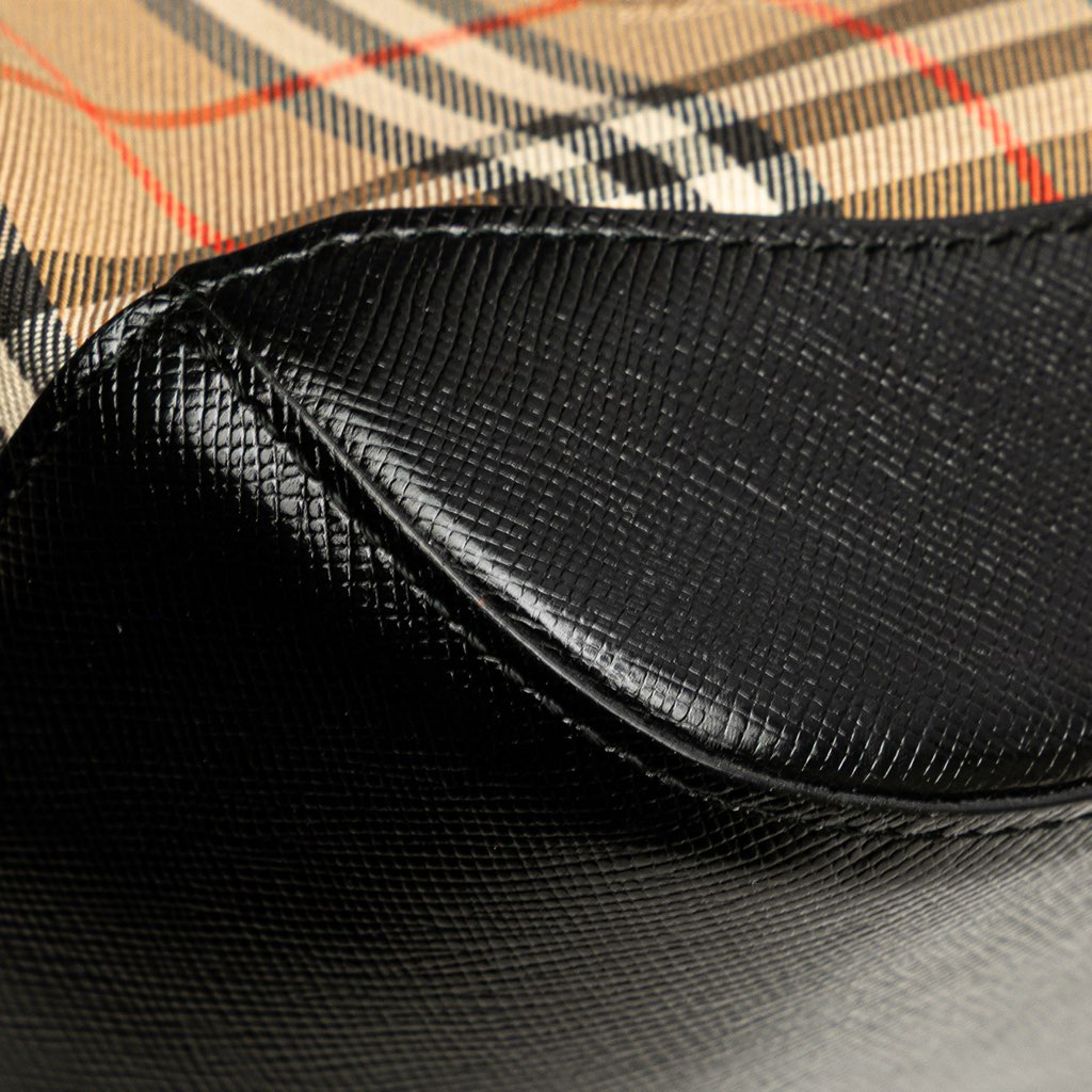 Burberry Haymarket Check Canvas Shoulder Bag - Image 11