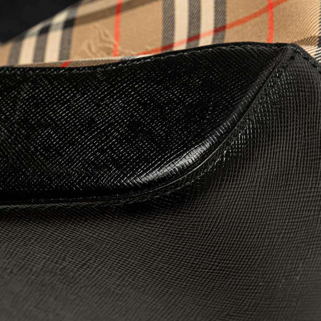 Burberry Haymarket Check Canvas Shoulder Bag - Image 12