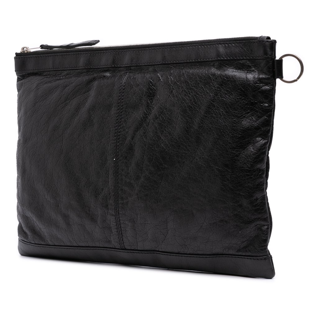 Balenciaga Lambskin Motocross Classic Clip L Clutch - 2