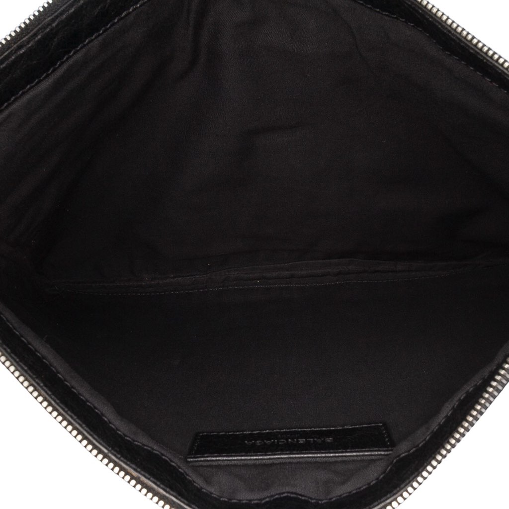 Balenciaga Lambskin Motocross Classic Clip L Clutch - 4