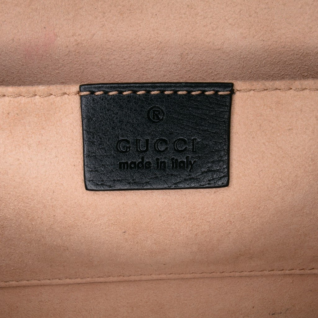 Gucci Small Leather Linea Totem Crystal Butterfly Crossbody - Side view