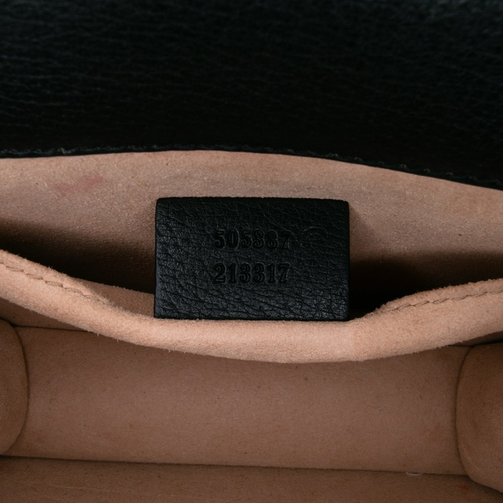 Gucci Small Leather Linea Totem Crystal Butterfly Crossbody - Detail 1