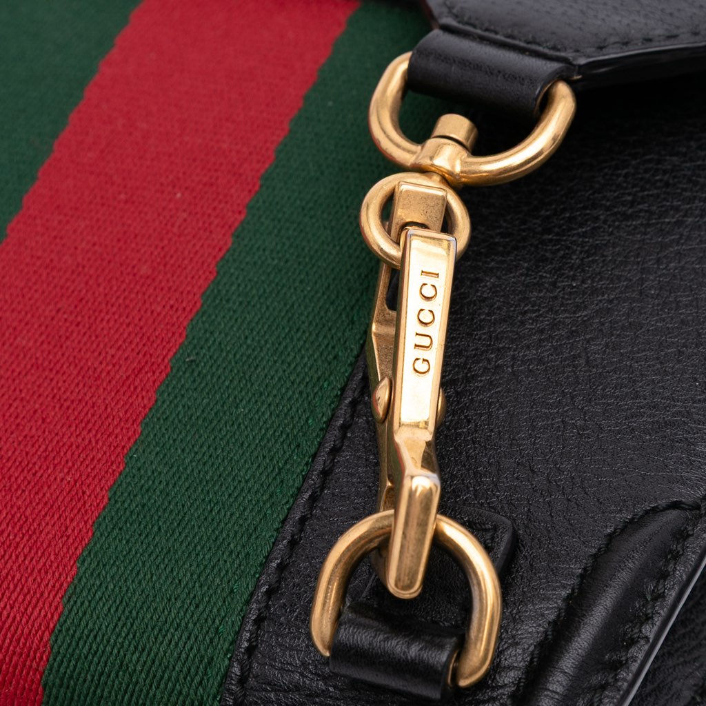 Gucci Small Leather Linea Totem Crystal Butterfly Crossbody - Detail 2