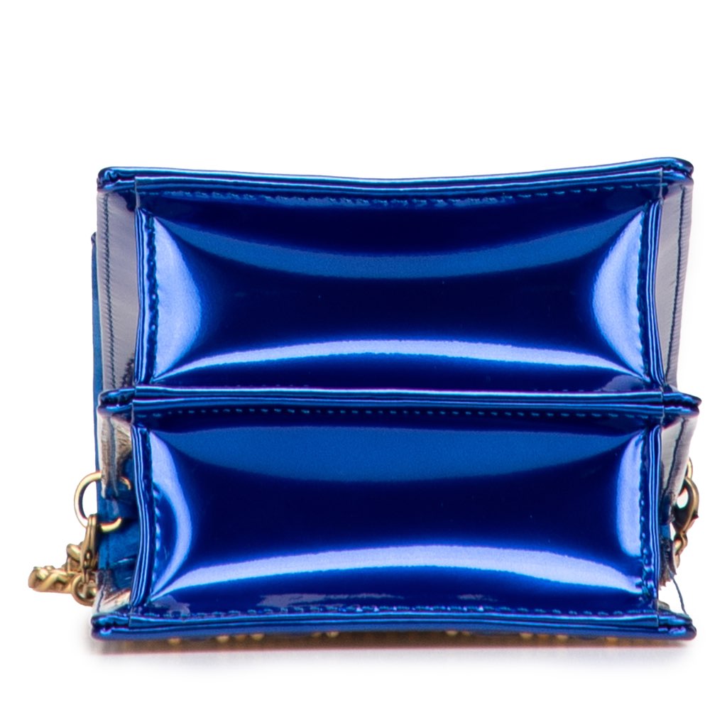 Dior Studded Patent Diorama Vertical Clutch - Image 6