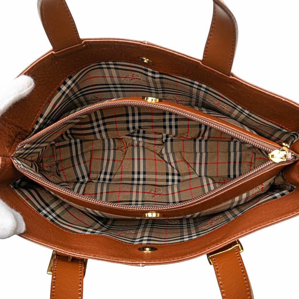 Burberry Leather Tote - 4