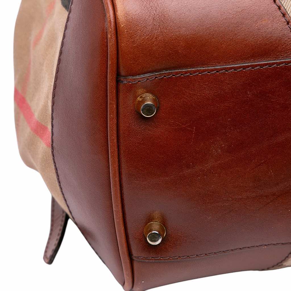 Burberry Small House Check Canvas Canterbury Tote - Image 10