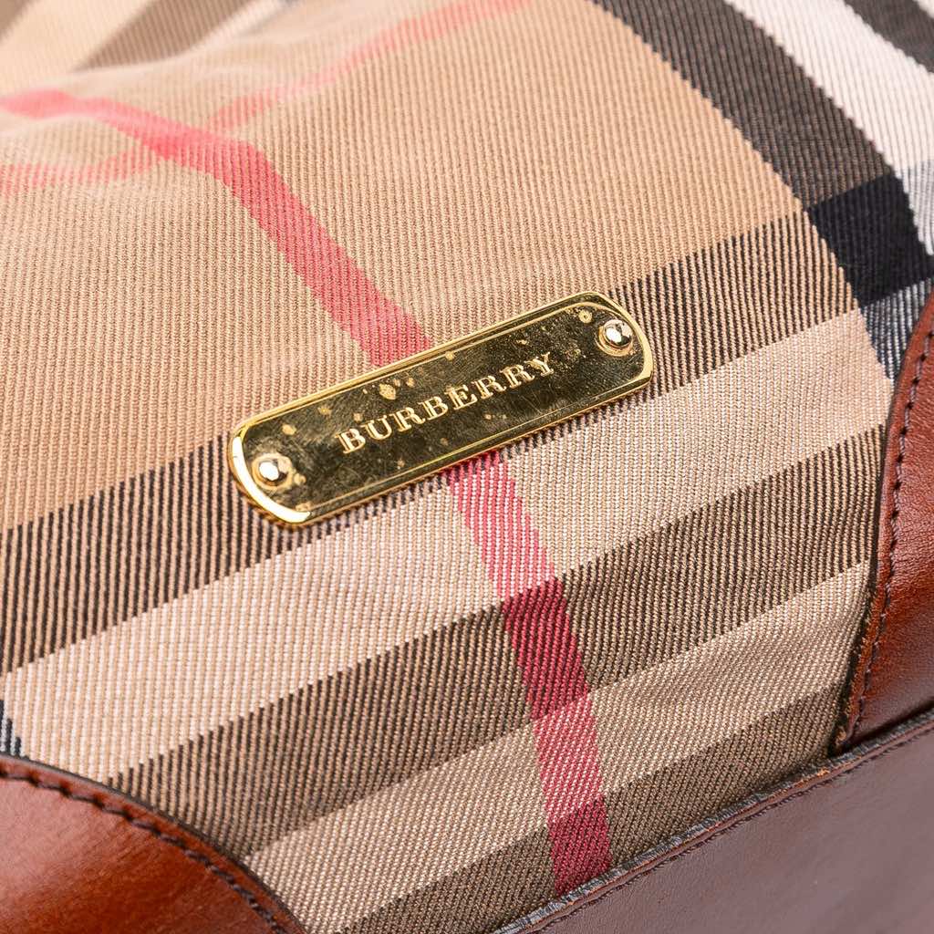 Burberry Small House Check Canvas Canterbury Tote - Image 11