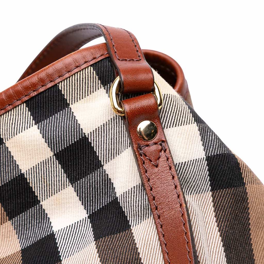 Burberry Small House Check Canvas Canterbury Tote - Image 12