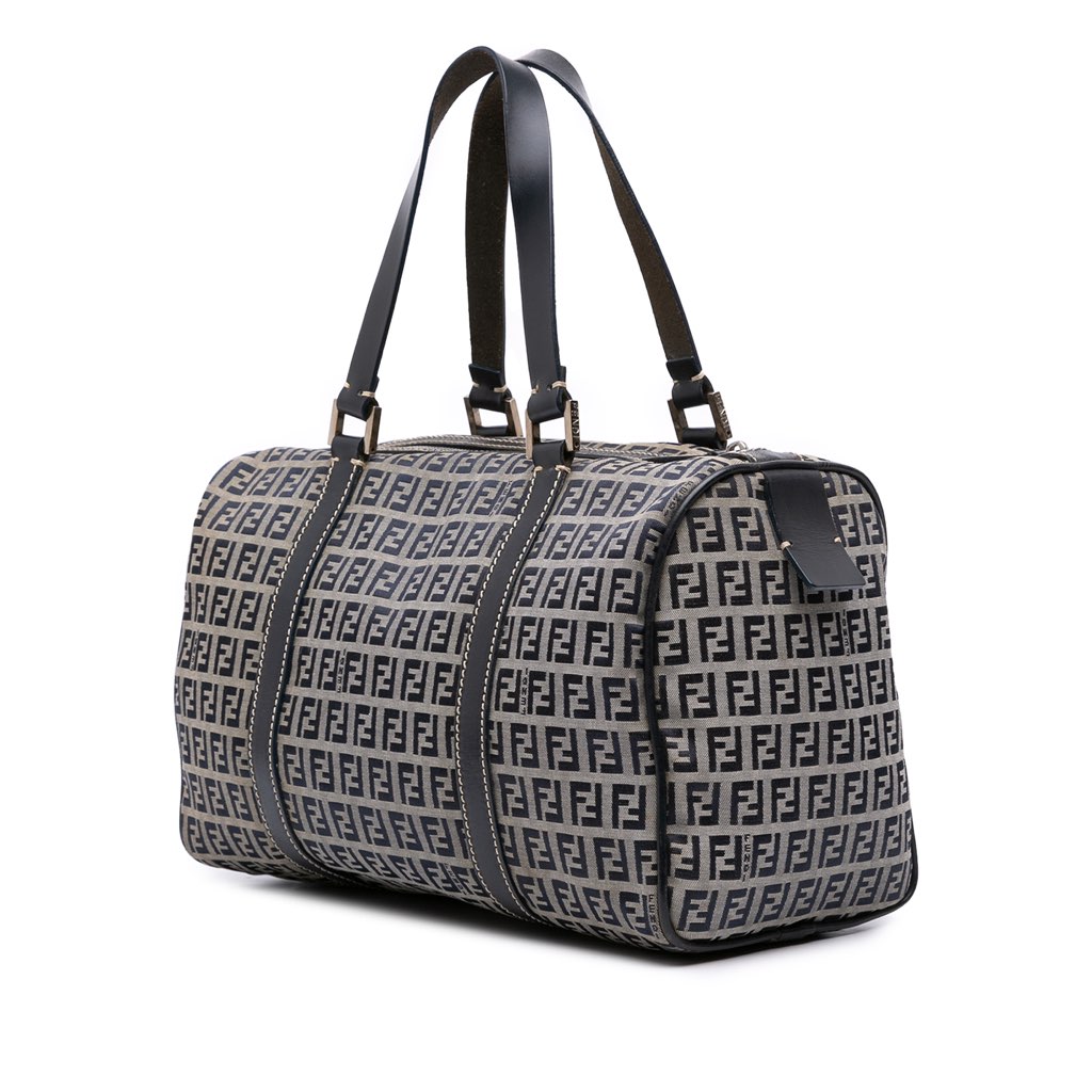 Fendi Zucchino Canvas Boston Bag - 2