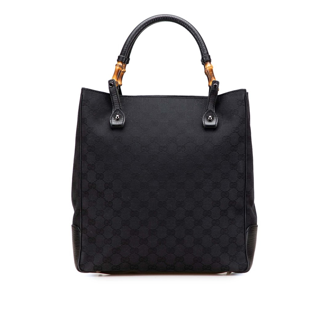 Gucci GG Canvas Bamboo Tote