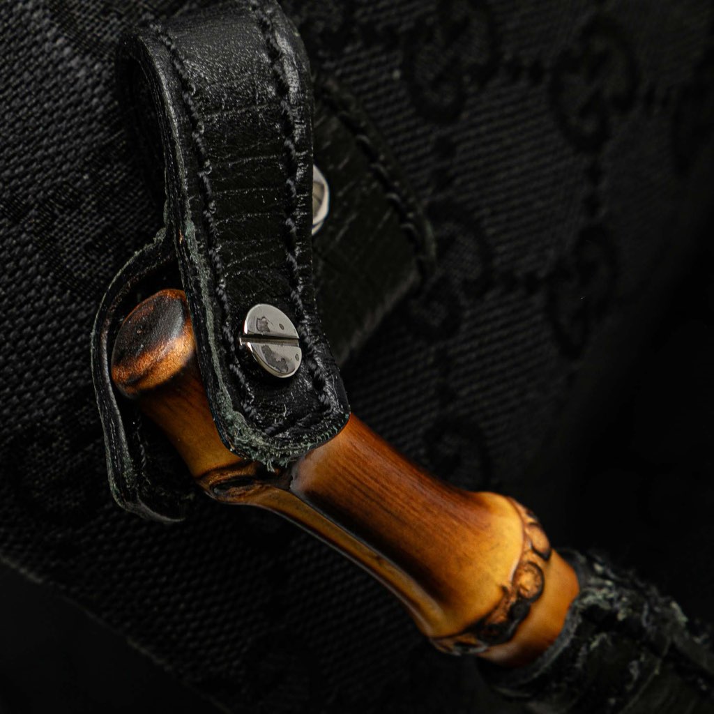 Gucci GG Canvas Bamboo Tote - Detail 2