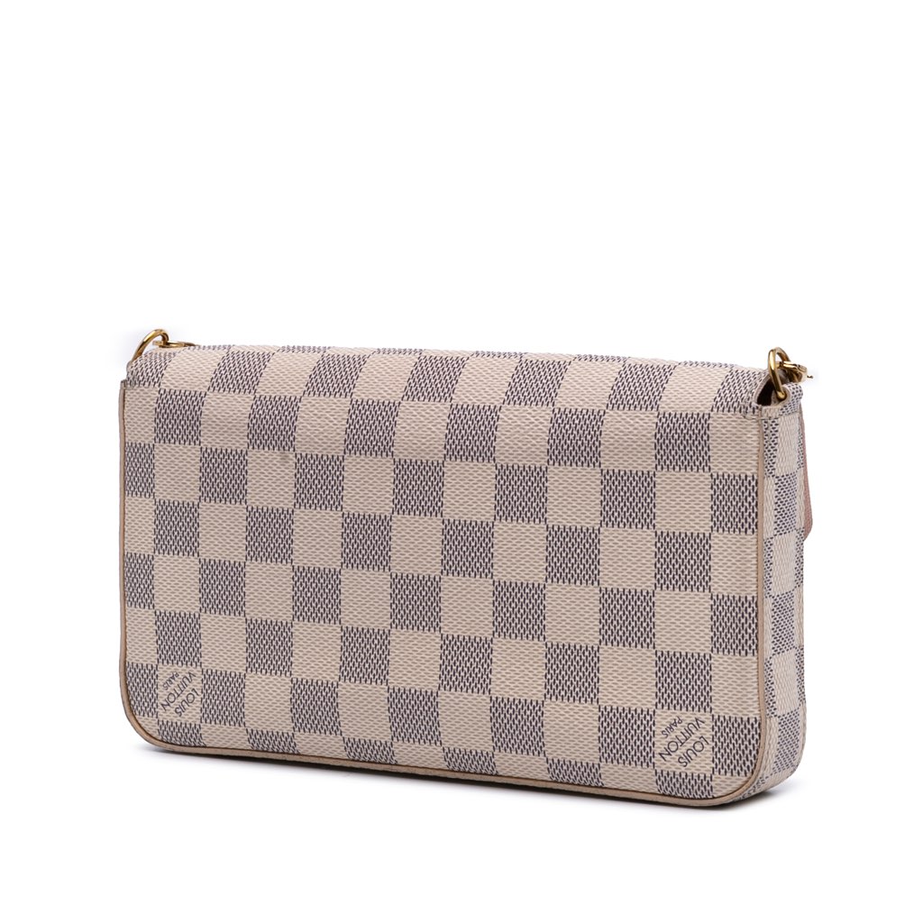 Louis Vuitton Damier Azur Pochette Felicie - Back view