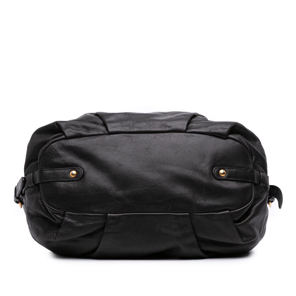 Prada Soft Calf Gathered Satchel - 3