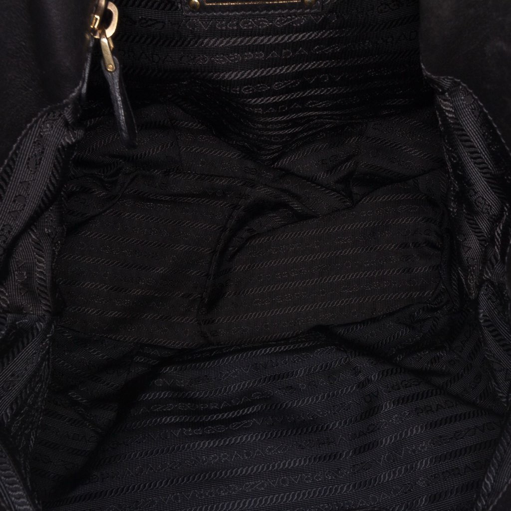 Prada Soft Calf Gathered Satchel - 4