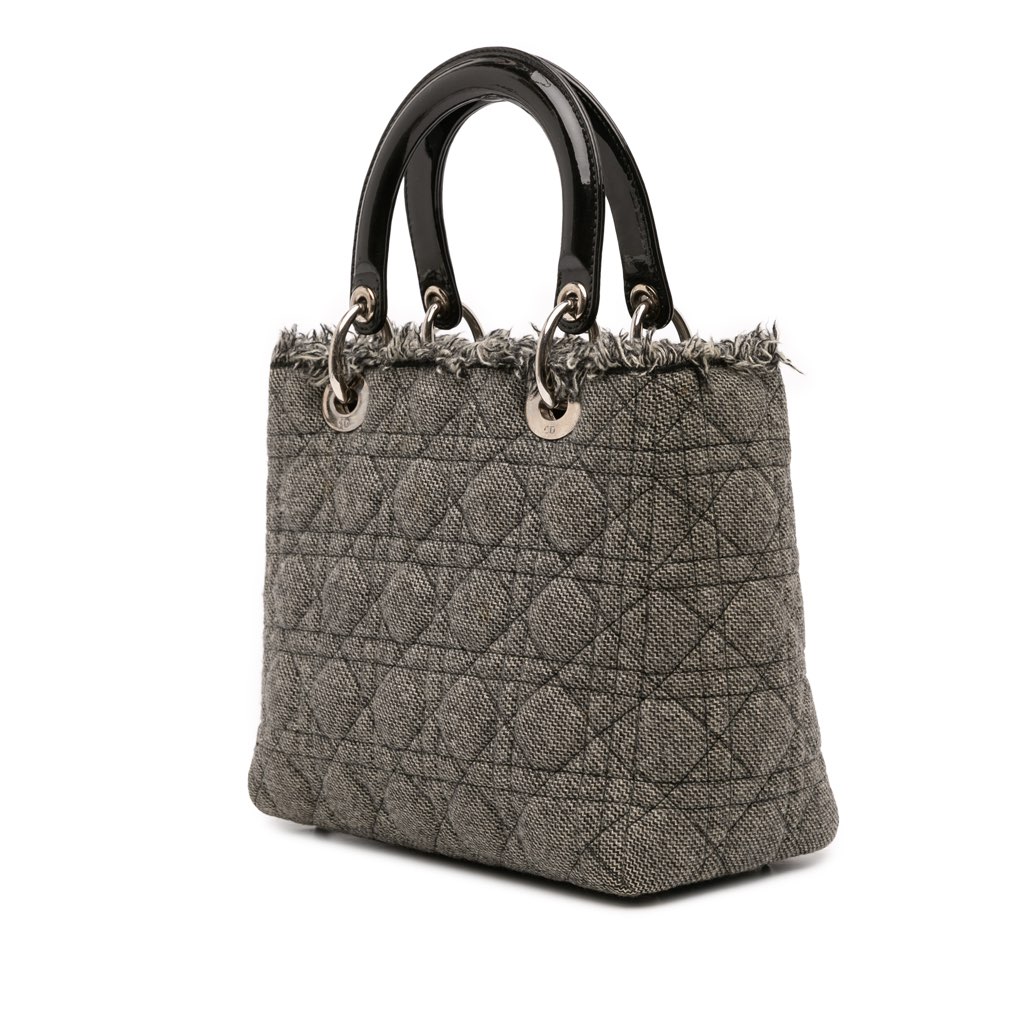Dior Medium Tweed Cannage Lady Dior - 2