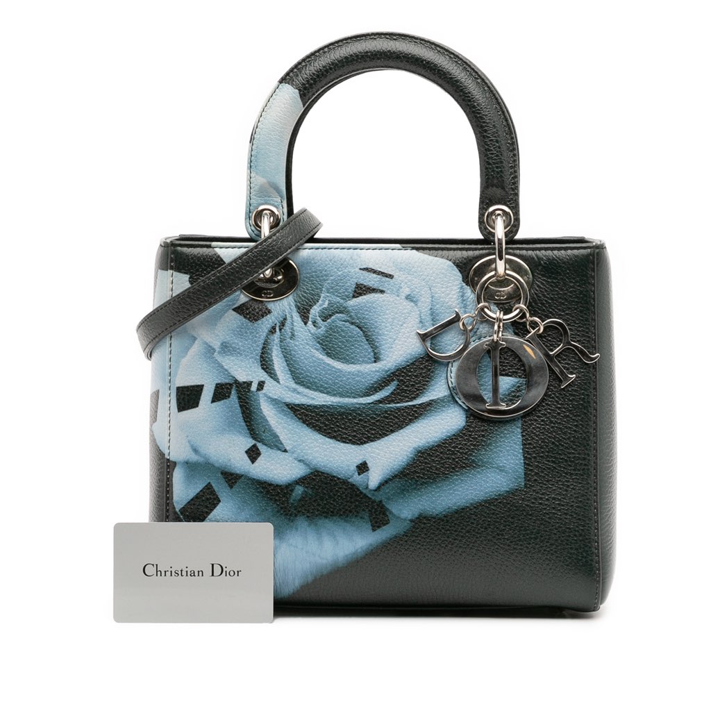 Dior Medium Deerskin Floral Print Lady Dior - Image 15