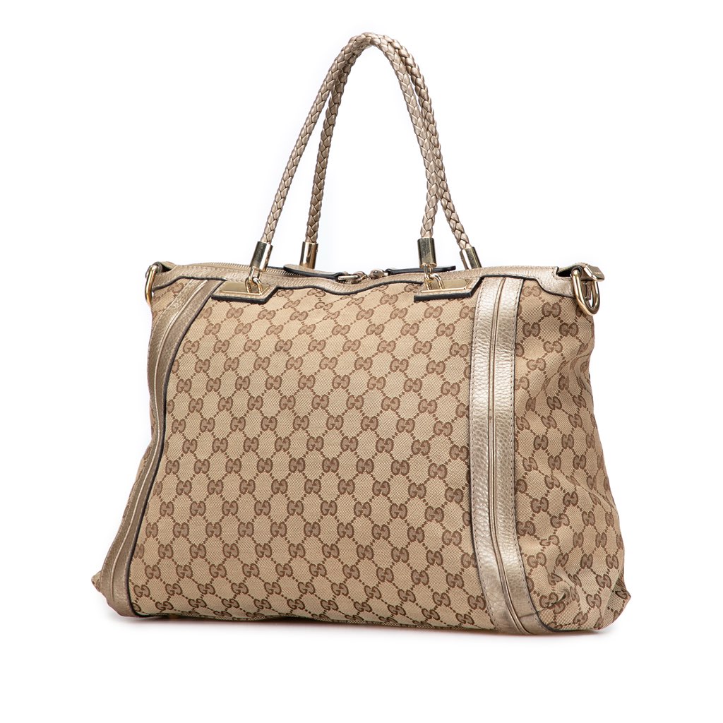 Gucci GG Canvas Bella Convertible Tote - Back view